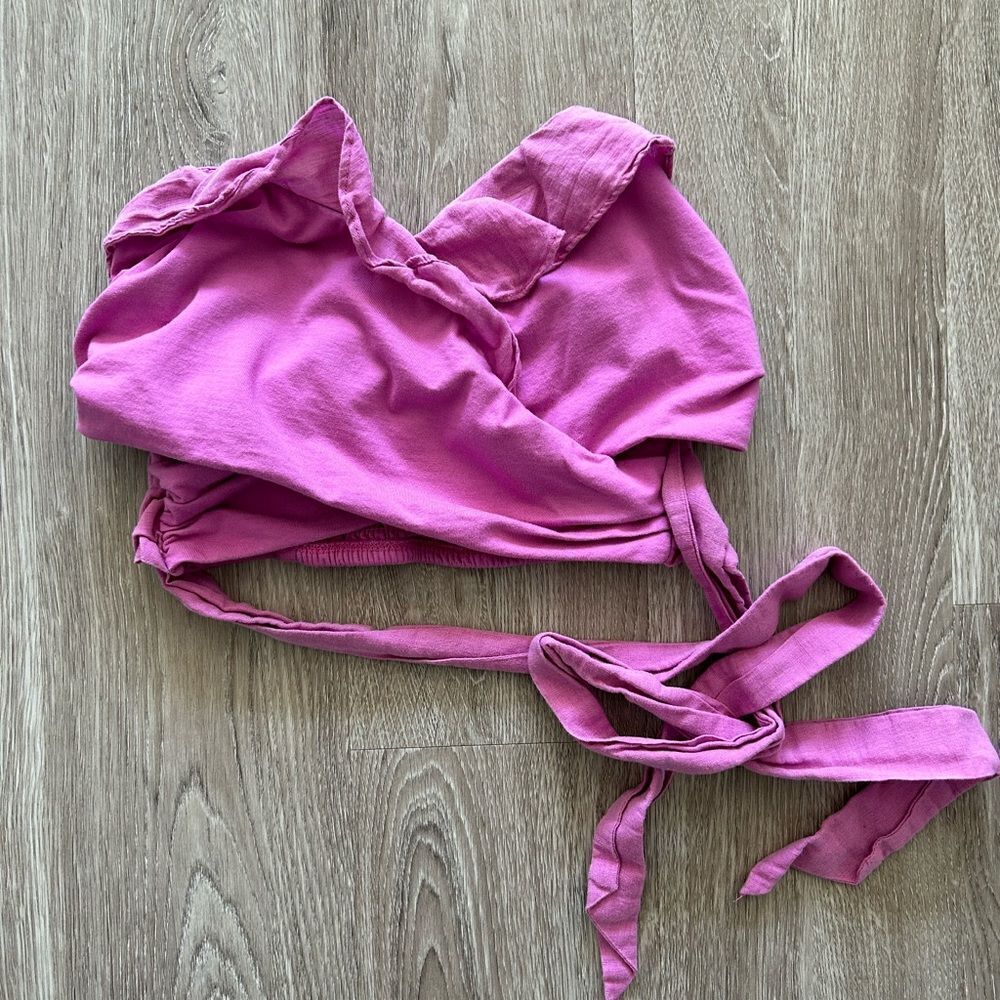 Anthropologie Strapless Wrap Top